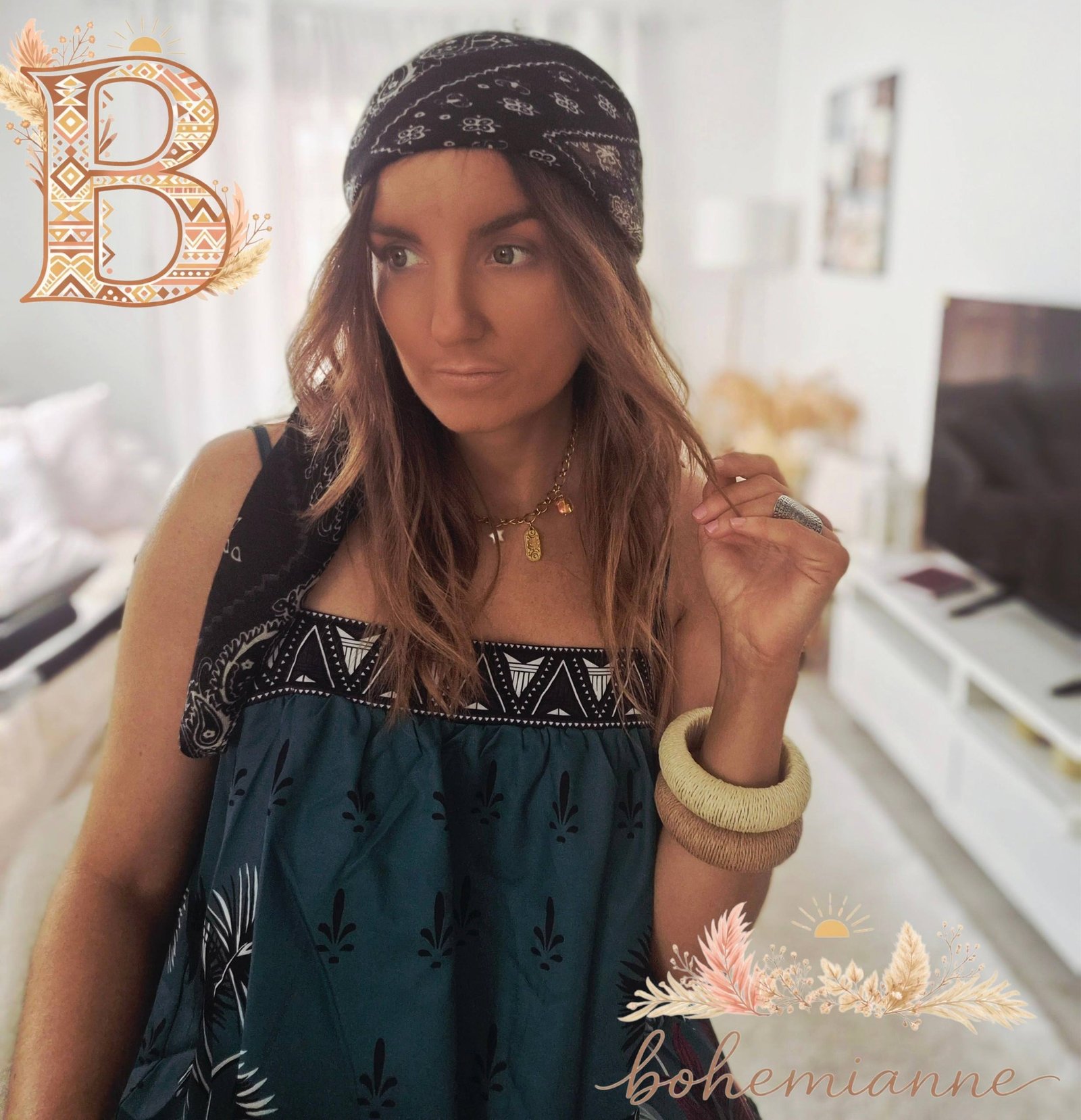 Robe bohème fleuris SUNSHINE – Image 3