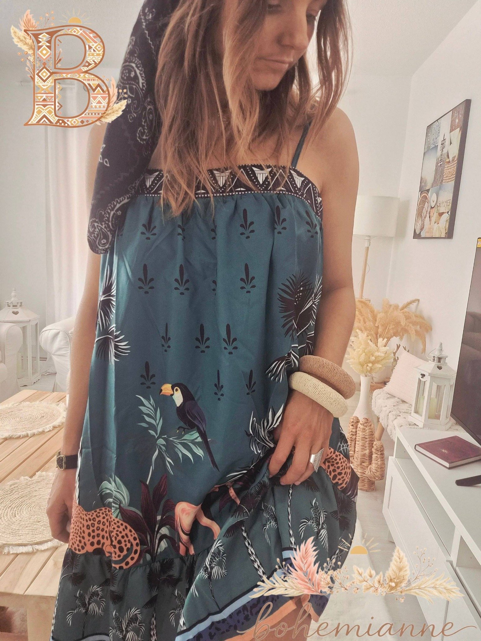 Robe bohème fleuris SUNSHINE – Image 4